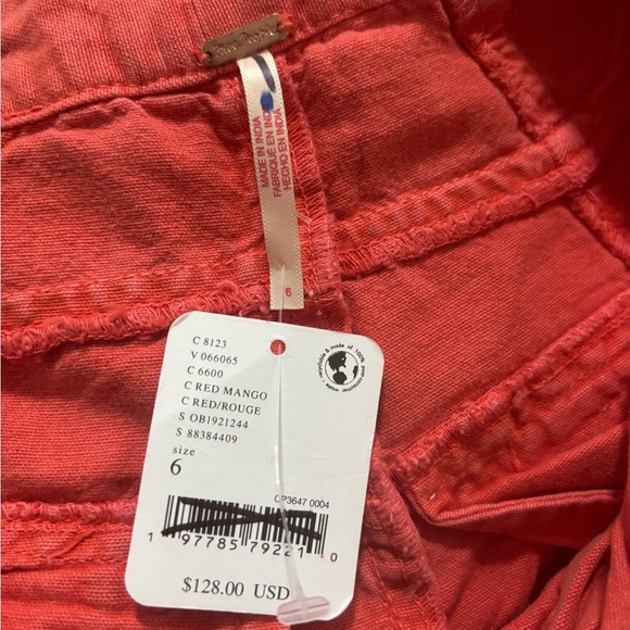 NWT FREE PEOPLE Sweet Talk Chino Cropped Pants - Picture 11 of 16